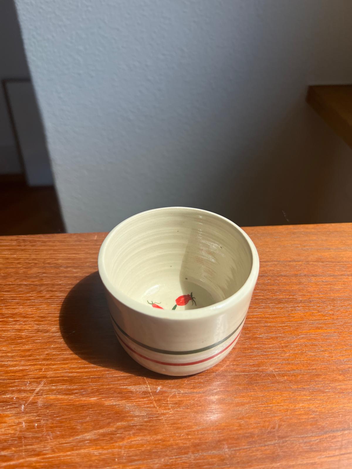 Streifen-Becher